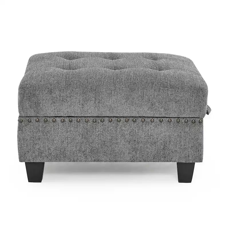 Canapé d'angle modulable à monter soi-même, gris