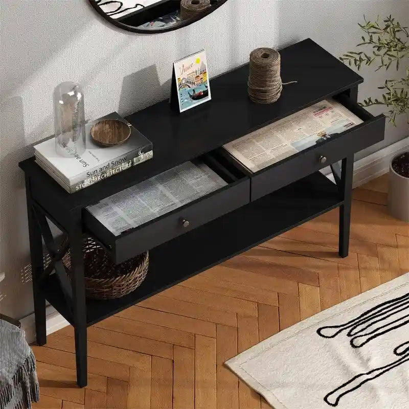 Console 47 avec tiroirs - 11,81 po P x 47,24 po L x 31,5 po H