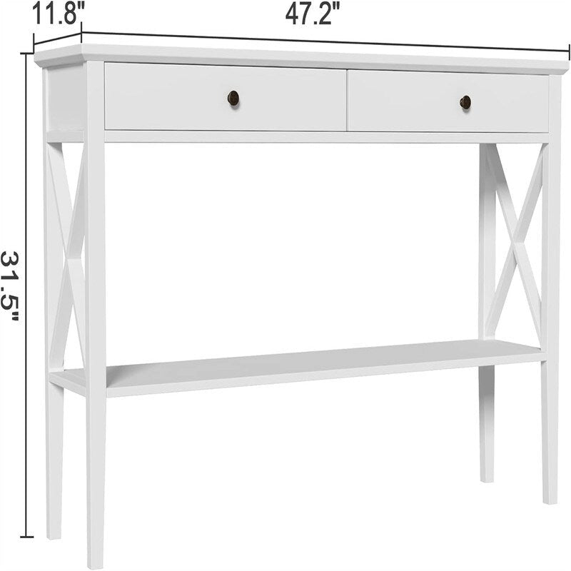 Console 47 avec tiroirs - 11,81 po P x 47,24 po L x 31,5 po H