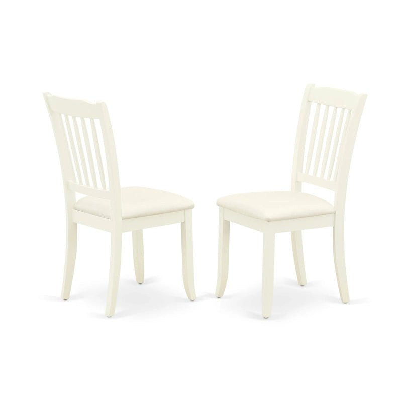 L'ensemble de salle à manger East West Furniture comprend une table de salle à manger et des chaises de cuisine en lin (options de finition et de pièces).
