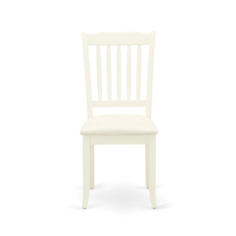 L'ensemble de salle à manger East West Furniture comprend une table de salle à manger et des chaises de cuisine en lin (options de finition et de pièces).