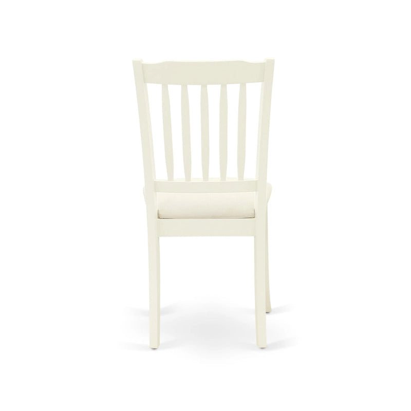 L'ensemble de salle à manger East West Furniture comprend une table de salle à manger et des chaises de cuisine en lin (options de finition et de pièces).