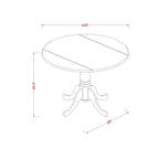 L'ensemble de salle à manger East West Furniture comprend une table de salle à manger et des chaises de cuisine en lin (options de finition et de pièces).