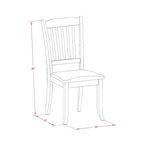 L'ensemble de salle à manger East West Furniture comprend une table de salle à manger et des chaises de cuisine en lin (options de finition et de pièces).