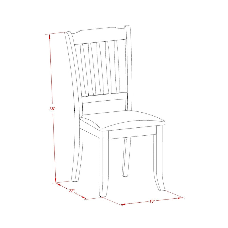 L'ensemble de salle à manger East West Furniture comprend une table de salle à manger et des chaises de cuisine en lin (options de finition et de pièces).