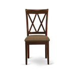 L'ensemble de salle à manger East West Furniture comprend une table de salle à manger et des chaises de cuisine en lin (options de finition et de pièces).