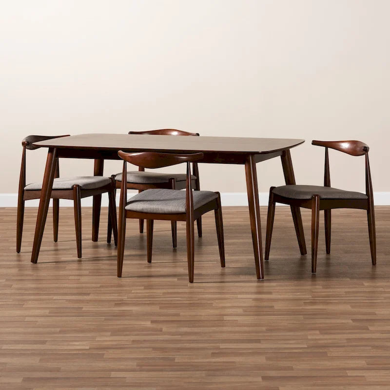 Ensemble de salle à manger 5 pièces Aeron Mid-Century Modern rembourré