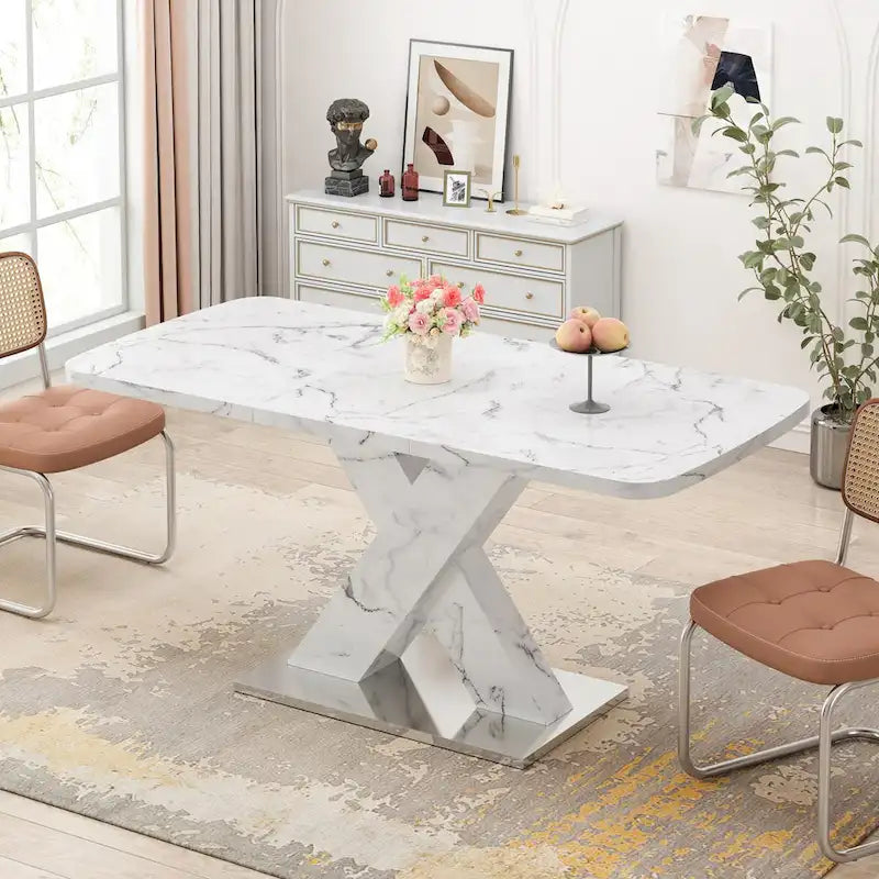 Table de salle à manger carrée extensible moderne pour cuisine