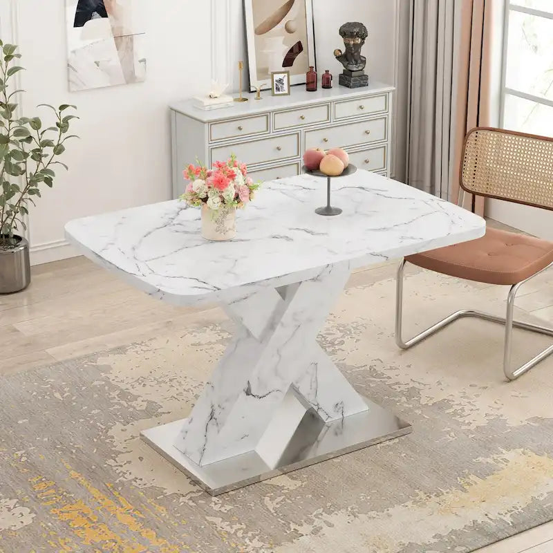 Table de salle à manger carrée extensible moderne pour cuisine