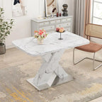 Table de salle à manger carrée extensible moderne pour cuisine