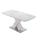 Table de salle à manger carrée extensible moderne pour cuisine