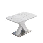 Table de salle à manger carrée extensible moderne pour cuisine