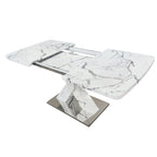Table de salle à manger carrée extensible moderne pour cuisine