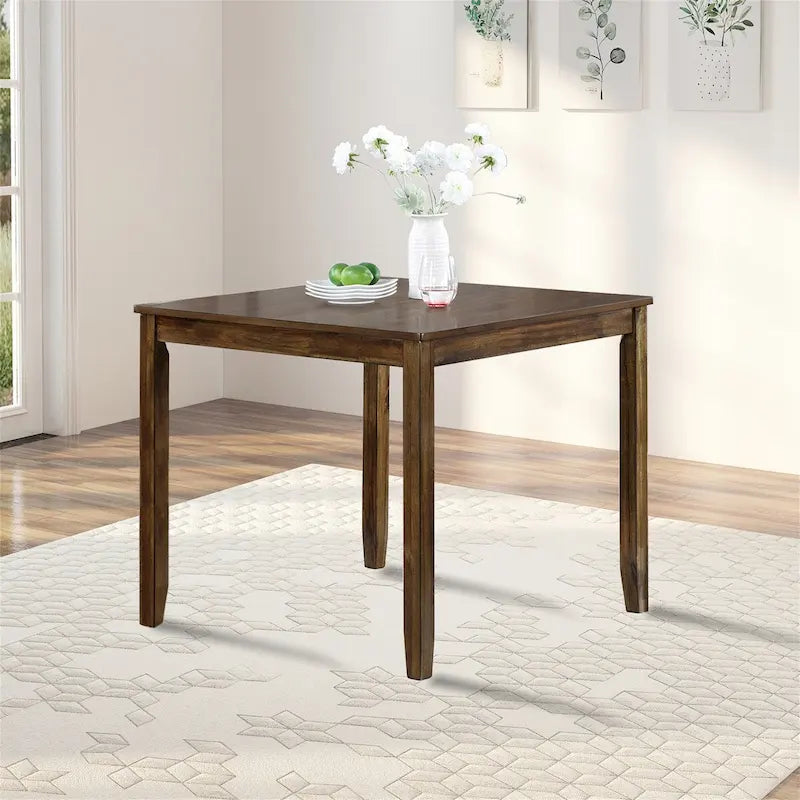Table carrée de salle à manger en bois