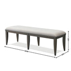Banc de salle à manger rembourré Grant de Roundhill Furniture, beige