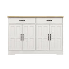Buffet de style campagnard avec 2 tiroirs et 4 portes