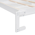 Étagères murales escamotables pour lit Queen Size, cadre de lit escamotable se repliant facilement dans un meuble en bois, avec support de matelas