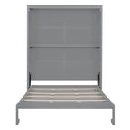Étagères murales escamotables pour lit Queen Size, cadre de lit escamotable se repliant facilement dans un meuble en bois, avec support de matelas