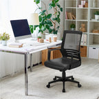 Chaise de bureau ergonomique réglable en maille Yaheetech avec soutien lombaire