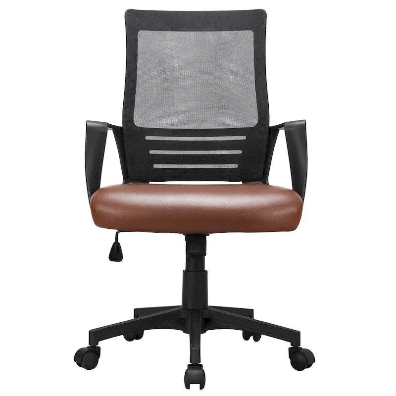 Chaise de bureau ergonomique réglable en maille Yaheetech avec soutien lombaire