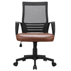 Chaise de bureau ergonomique réglable en maille Yaheetech avec soutien lombaire