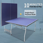 Table de ping-pong pliable de taille moyenne (2,44 m), 2 raquettes et 3 balles