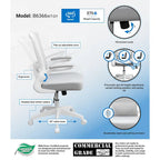 Chaise de bureau BOSS à bras rabattables en maille