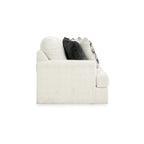 Canapé Henly 244 cm (96 pouces), surdimensionné, 4 coussins décoratifs, polyester blanc doux
