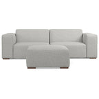 Ensemble canapé modulable 2 places et pouf WYNDENHALL Biggs