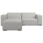 Ensemble canapé modulable 2 places et pouf WYNDENHALL Biggs