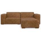 Ensemble canapé modulable 2 places et pouf WYNDENHALL Biggs