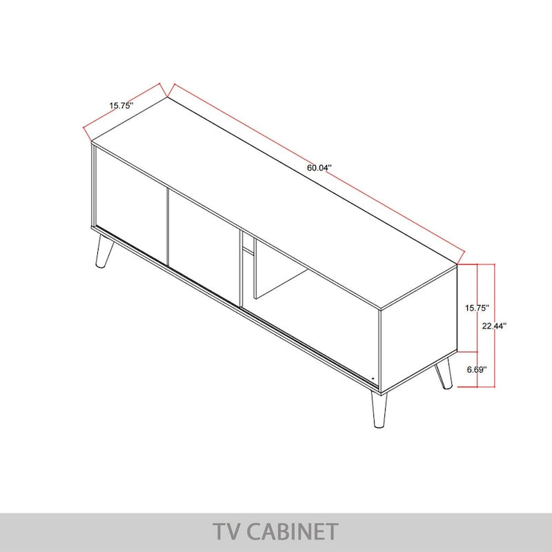 Console de meuble TV contemporaine CraftPorch