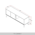 Console de meuble TV contemporaine CraftPorch