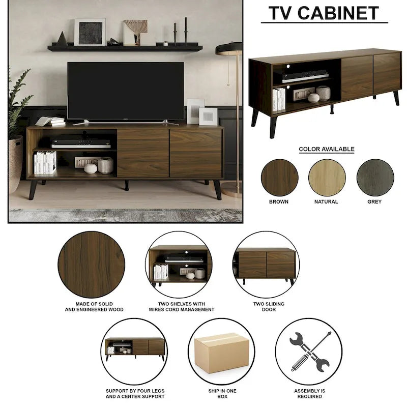 Console de meuble TV contemporaine CraftPorch