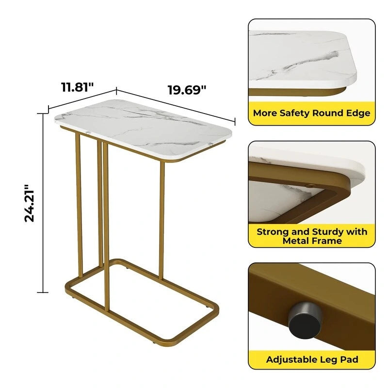 Petite table d'appoint pour salon, table de chevet/table basse pour canapé, table basse pour chambre à coucher