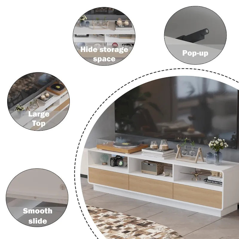 Meuble TV innovant à tiroirs Rebound : une fusion de fonctionnalité et de style - 70.9