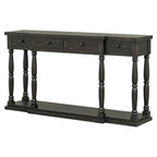 Console rétro avec 4 tiroirs de rangement en façade et 1 étagère