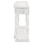 Console rétro avec 4 tiroirs de rangement en façade et 1 étagère