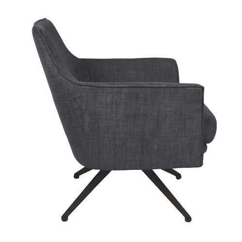 Fauteuil pivotant rembourré Aura par East at Main - 29,5 x 28,5 x 31