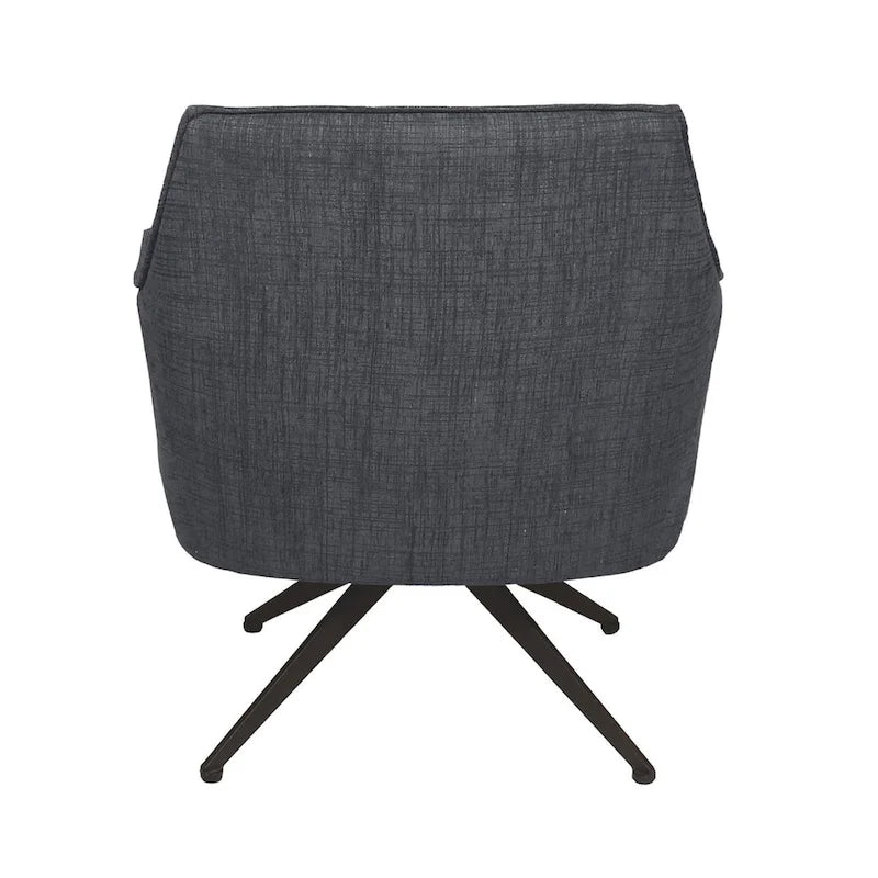 Fauteuil pivotant rembourré Aura par East at Main - 29,5 x 28,5 x 31