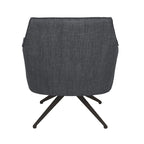 Fauteuil pivotant rembourré Aura par East at Main - 29,5 x 28,5 x 31