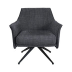 Fauteuil pivotant rembourré Aura par East at Main - 29,5 x 28,5 x 31