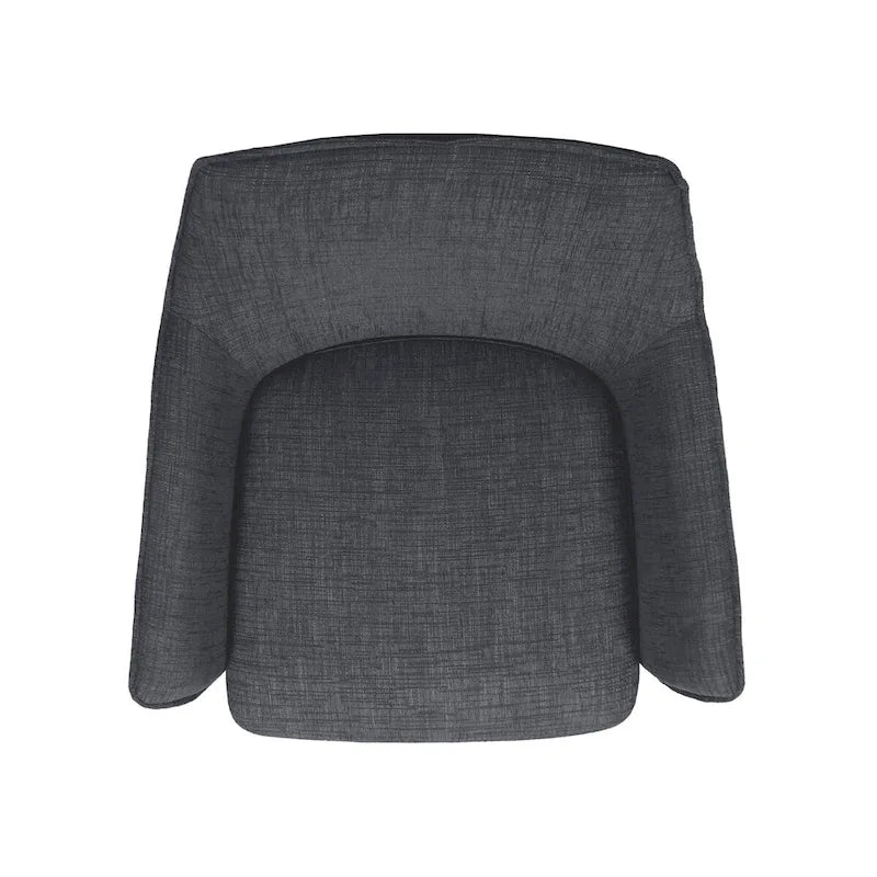 Fauteuil pivotant rembourré Aura par East at Main - 29,5 x 28,5 x 31