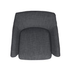 Fauteuil pivotant rembourré Aura par East at Main - 29,5 x 28,5 x 31