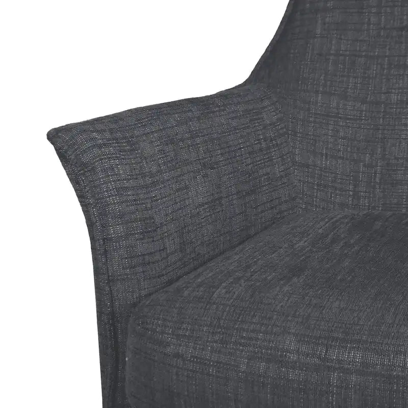 Fauteuil pivotant rembourré Aura par East at Main - 29,5 x 28,5 x 31