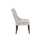 Chaise de salle à manger Marie à accoudoirs inclinés, style transitionnel