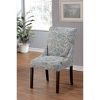 Chaise de salle à manger Marie à accoudoirs inclinés, style transitionnel