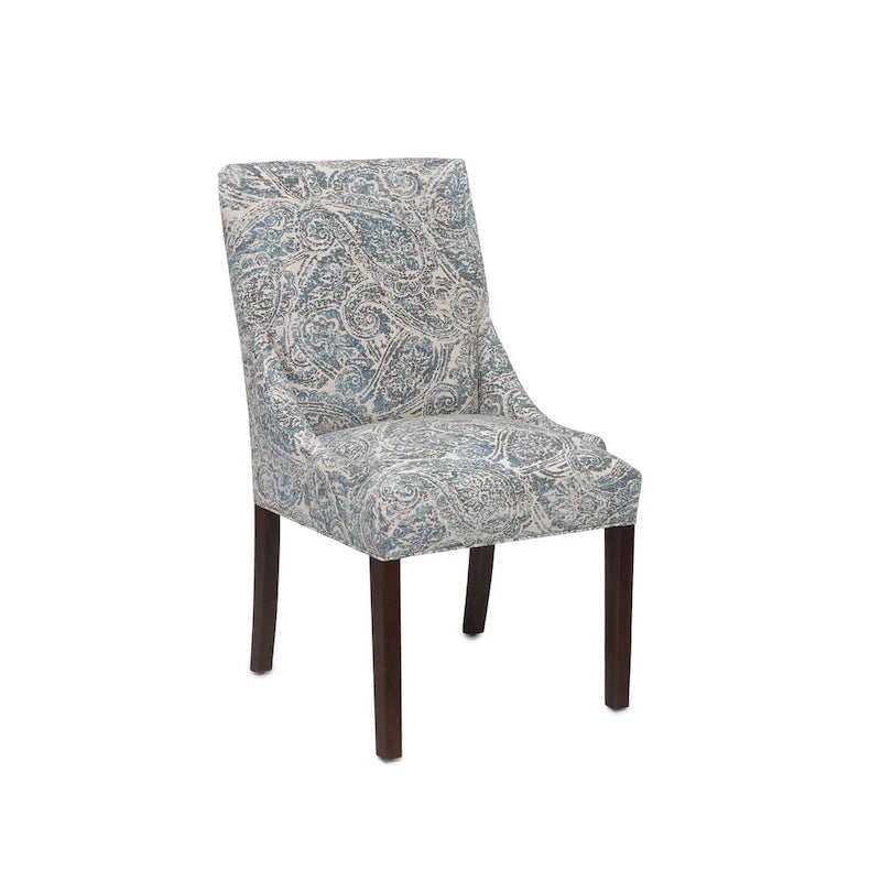 Chaise de salle à manger Marie à accoudoirs inclinés, style transitionnel