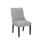 Chaise de salle à manger Marie à accoudoirs inclinés, style transitionnel