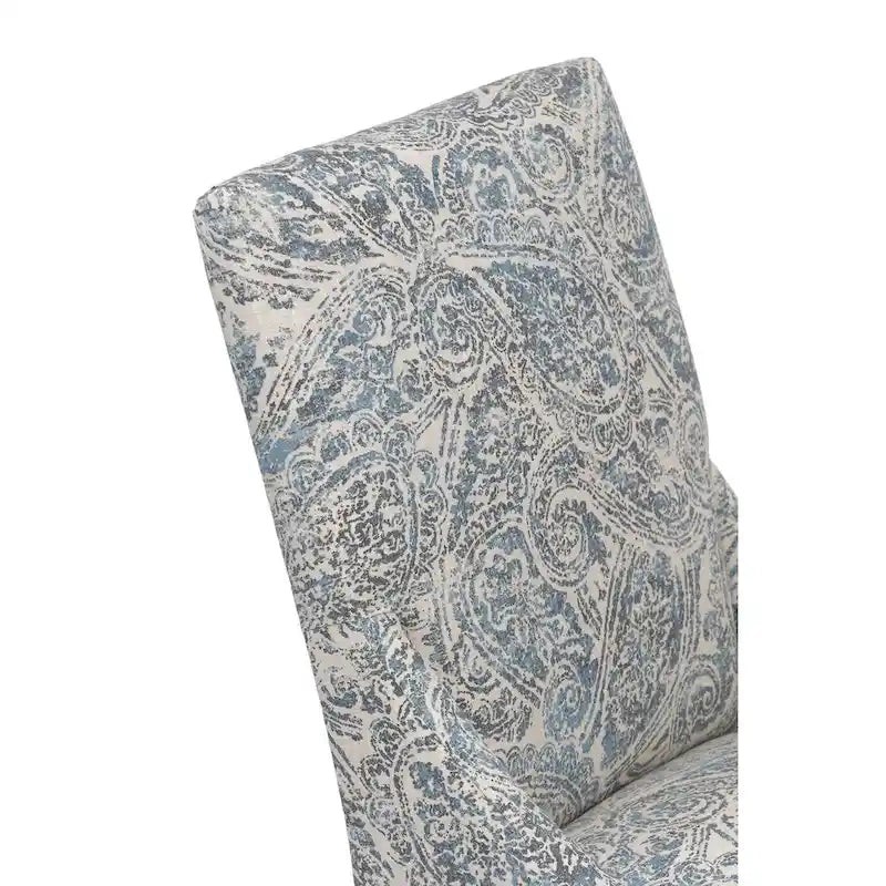Chaise de salle à manger Marie à accoudoirs inclinés, style transitionnel